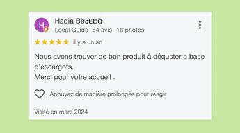 Merci à toutes les familles venues visiter la Ferme aux Escargots cet été ! - Quelques jolis commentaires reçus sur notre page Google - Image 2