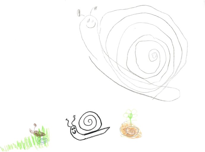 Merci à toutes les familles venues visiter la Ferme aux Escargots cet été ! - Les beaux dessins de nos petits visiteurs artistes en herbes - Image 1