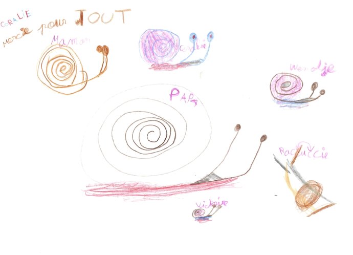 Merci à toutes les familles venues visiter la Ferme aux Escargots cet été ! - Les beaux dessins de nos petits visiteurs artistes en herbes - Image 2