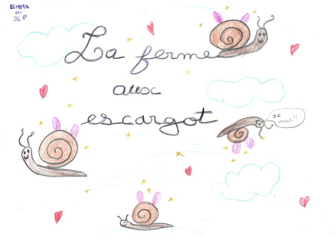 Merci à toutes les familles venues visiter la Ferme aux Escargots cet été ! - Les beaux dessins de nos petits visiteurs artistes en herbes - Image 10
