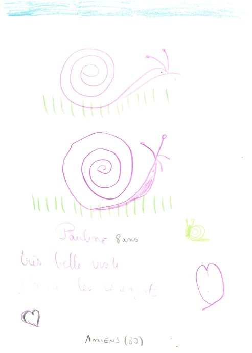 Merci à toutes les familles venues visiter la Ferme aux Escargots cet été ! - Les beaux dessins de nos petits visiteurs artistes en herbes - Image 13