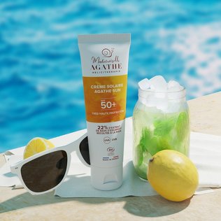 Crème solaire certifiée bio - non teintée spf50+  - Mlle Agathe